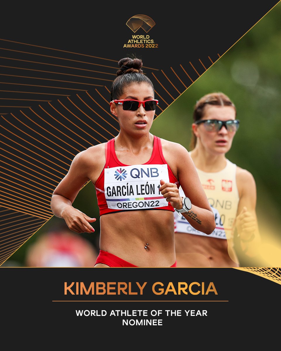 Female Athlete of the Year nominee 🇵🇪 Retweet to vote for Kimberly Garcia in the #AthleticsAwards.