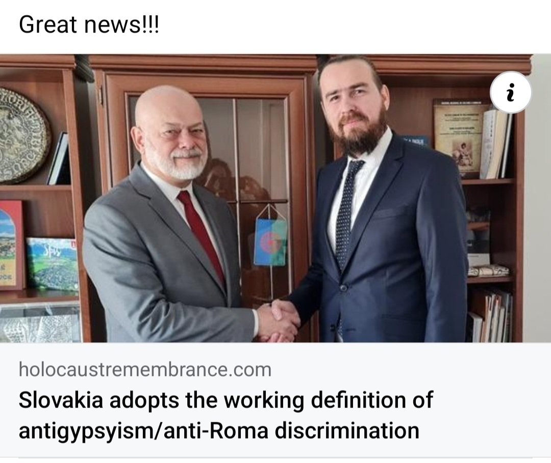 Slovakia adopts the working definition of antigypsyism/anti-Roma discrimination!!!
holocaustremembrance.com/news-archive/s…