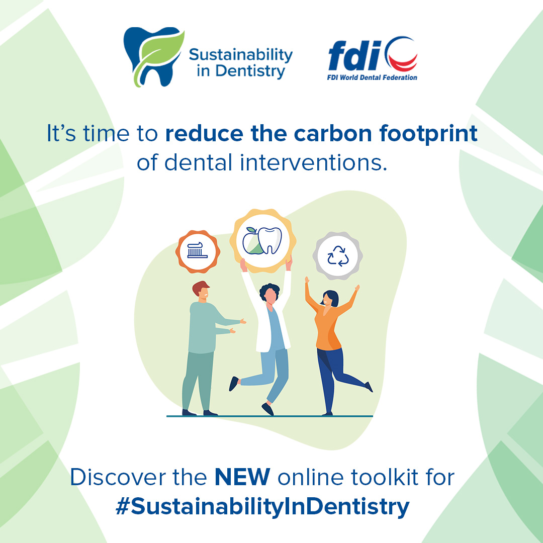 It’s time to reduce the carbon footprint of dental interventions and practice #SustainableDentistry. Discover FDI’s NEW online toolkit for #SustainabilityInDentistry👉…inability-platform.fdiworlddental.org