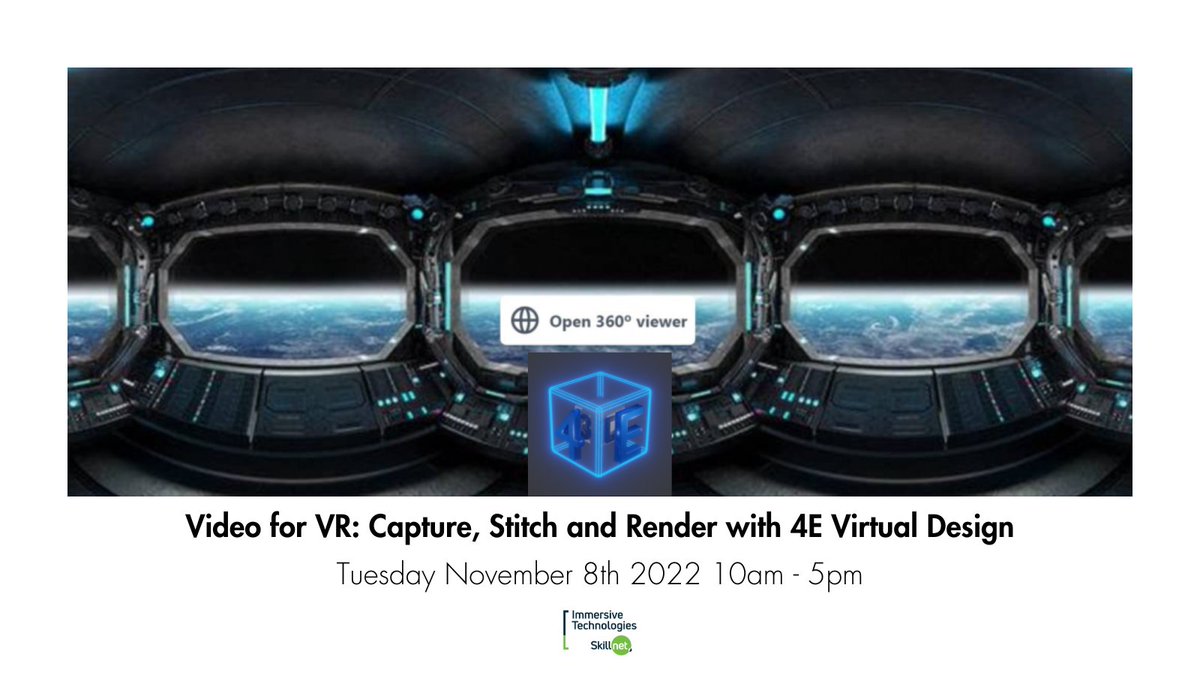ImmersiveSkills's tweet image. Construct your 360 VR videos carefully and with focus with our Videos for VR course, directed by @4eVirtualDesign . Apply here  bit.ly/3Ew0Pvr
