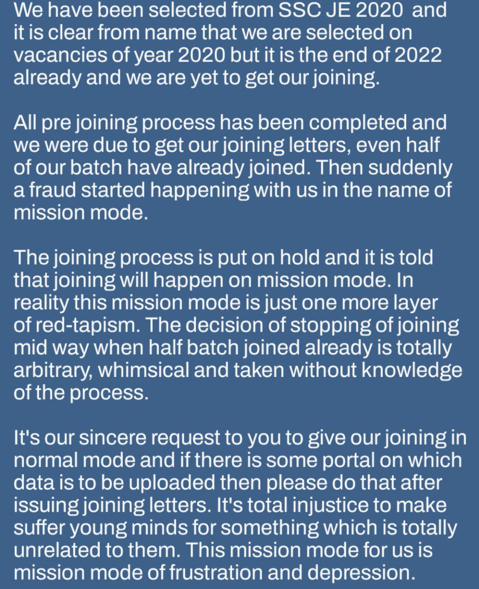 rakeshk751998's tweet photo. Give us our Right. ISSUE JOINING LETTERS ASAP
#release_joining_letters_today
#modi_ji_joining_ka_button_dabao
#BharatJodoForJobs
@narendramodi @PMOIndia @rajnathsingh @DoPTGoI @drjitendrasingh @RahulGandhi  @ArvindKejriwal  
@aajtak https://t.co/FWZFtA1cp9