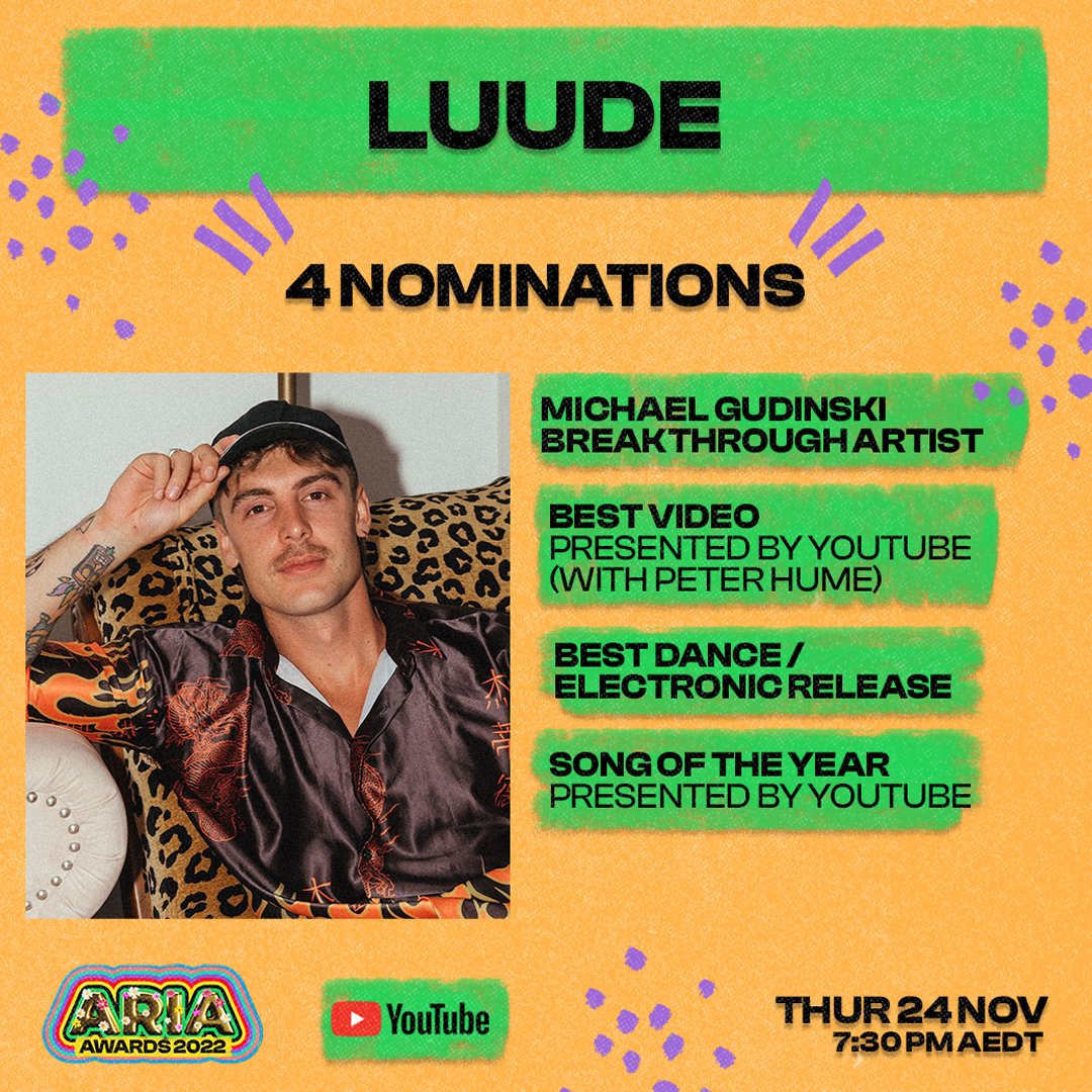 ARIA_Official's tweet image. Congratulations Luude, Gang of Youths and Julia Jacklin on 4 ARIA nominations!!

#luude #gangofyouths #juliajacklin #ARIAs