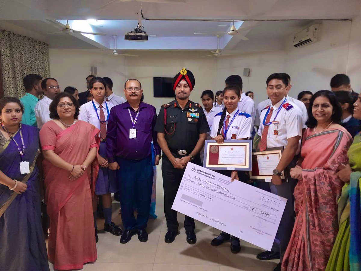 trishakticorps's tweet photo. Congratulations!

GOC #TrishaktiCorps congratulates APS #Sukna for standing First in All India Inter Army Public School Hindi Debate Competition held at APS #Noida. Dixit Roy &amp; Sushmita Pandey of APS Sukna- Best Speakers ‘For’ &amp; ‘Against’ the motion.

@adgpi 
@easterncomd https://t.co/3EJooJaEER