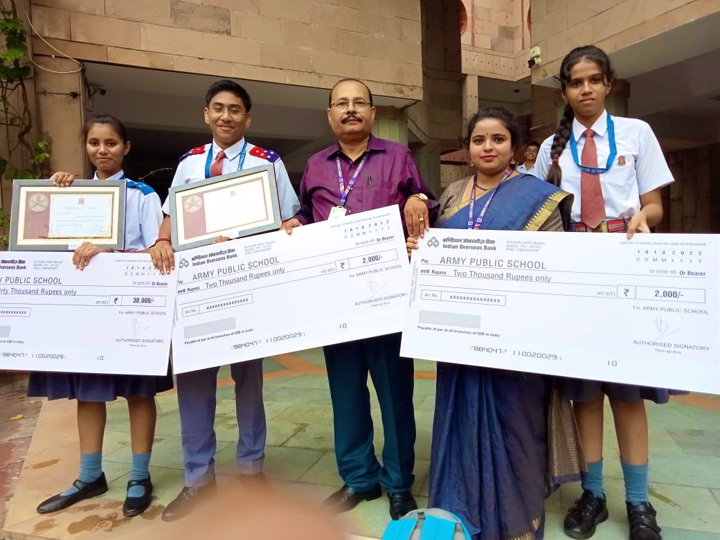 trishakticorps's tweet photo. Congratulations!

GOC #TrishaktiCorps congratulates APS #Sukna for standing First in All India Inter Army Public School Hindi Debate Competition held at APS #Noida. Dixit Roy &amp; Sushmita Pandey of APS Sukna- Best Speakers ‘For’ &amp; ‘Against’ the motion.

@adgpi 
@easterncomd https://t.co/3EJooJaEER