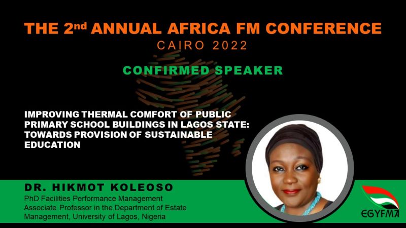 Join the FM Expert Speakers at The 2nd Africa FM Conference, which will be held during 24th – 26th November 2022 at The American University in Cairo, in presence of Speakers and Delegates from more than 25 Countries.

Register now:
lnkd.in/dFPUvrnH