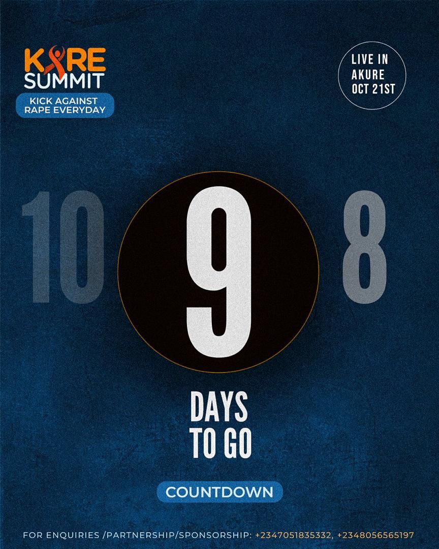 breezey_mc's tweet photo. 9 DAYS TO GO.
The Biggest summit and awakening against rape live in the @AKURECITY .
You can be a part of this just as The Most Gorgeous Girl Nigeria would.
See design for more details.
#IKARE
#UKARE
#WEKARE https://t.co/PWSETShmAM