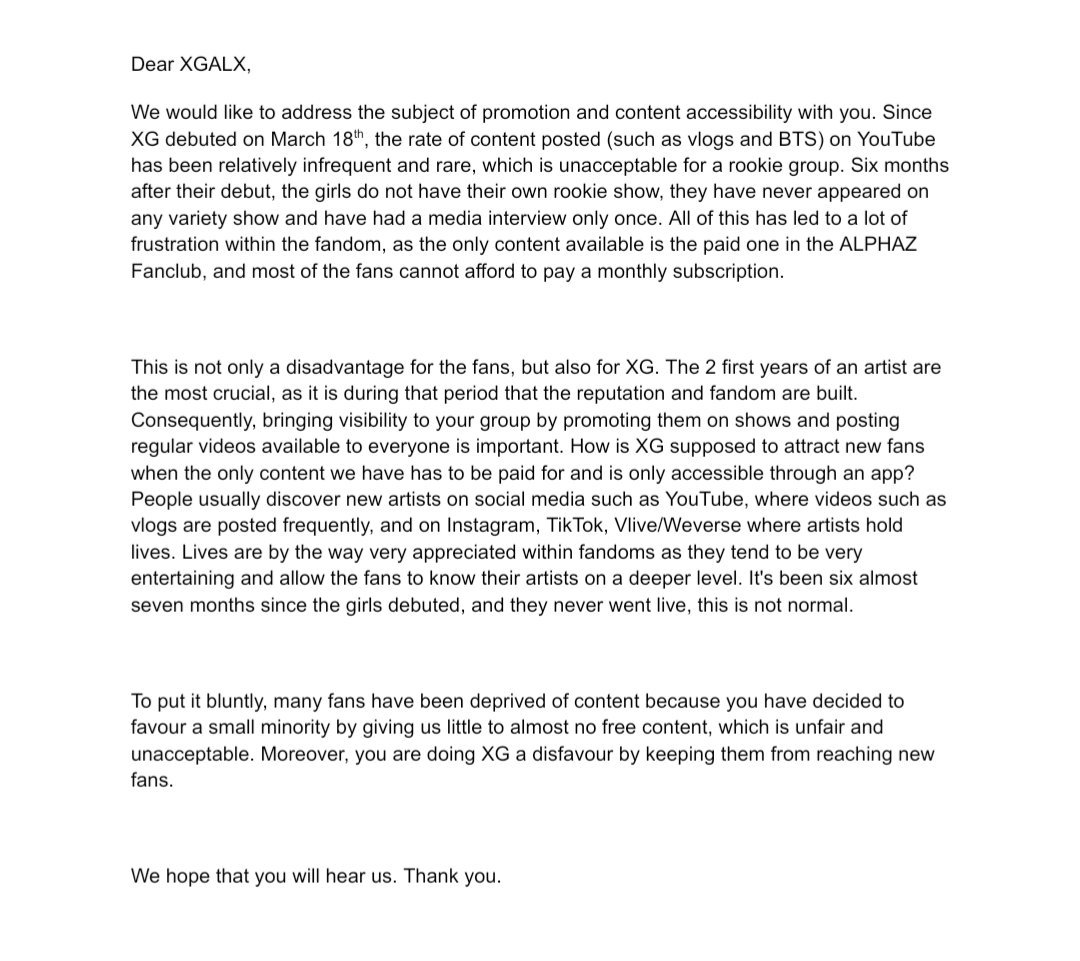 Dear XGALX it is time for you to listen to the fans and do better for XG, they deserve better than what you are currently giving them.

<a href="/XGOfficial_/">XG OFFICIAL</a> <a href="/SimonJakops/">JAKOPS</a> #XG #XGALX