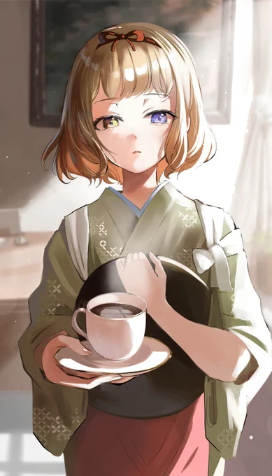 「……お待たせしました」 