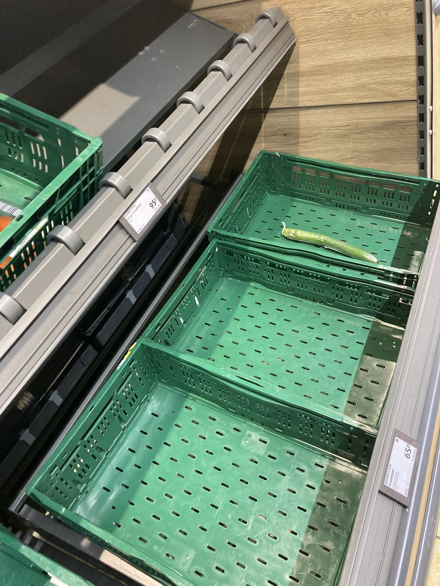 evana_fb's tweet photo. Another day unable to buy the main veggies and foods. @GOVUK #courgettesmissing #foodshortageuk #emptyshelves #nofoodsupermarkets https://t.co/xgwuVmC7ng