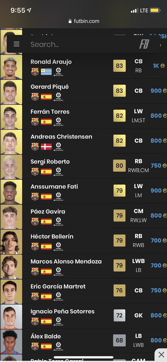 BisonFUTTrading's tweet photo. An investment for Marquee Matchups tomorrow.    They could require players from barcelona and real madrid.   You can take a risk and buy some to sell in the hype.     Follow or join the free discord for more trading and investment tips.   Link is in the bio.  #FIFA23 #Fut #FUT23 https://t.co/pZnvnNShZt