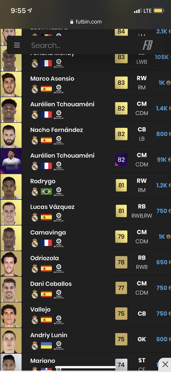 BisonFUTTrading's tweet photo. An investment for Marquee Matchups tomorrow.    They could require players from barcelona and real madrid.   You can take a risk and buy some to sell in the hype.     Follow or join the free discord for more trading and investment tips.   Link is in the bio.  #FIFA23 #Fut #FUT23 https://t.co/pZnvnNShZt