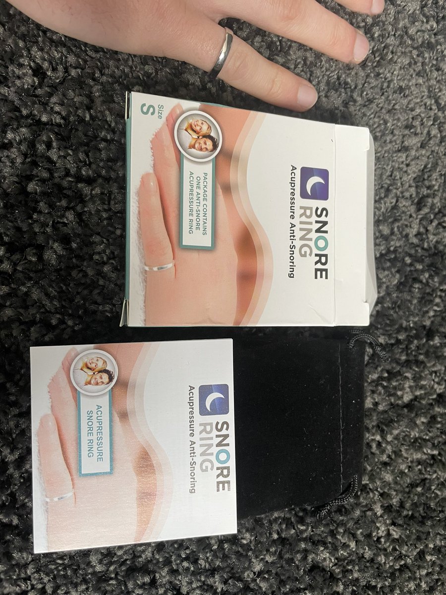 Snorestopperss's tweet photo. Unboxing of our anti-snoring ring #snore #snoring #ring #freeukdelivery #sleep #snoringpartner https://t.co/qFdYwanngN