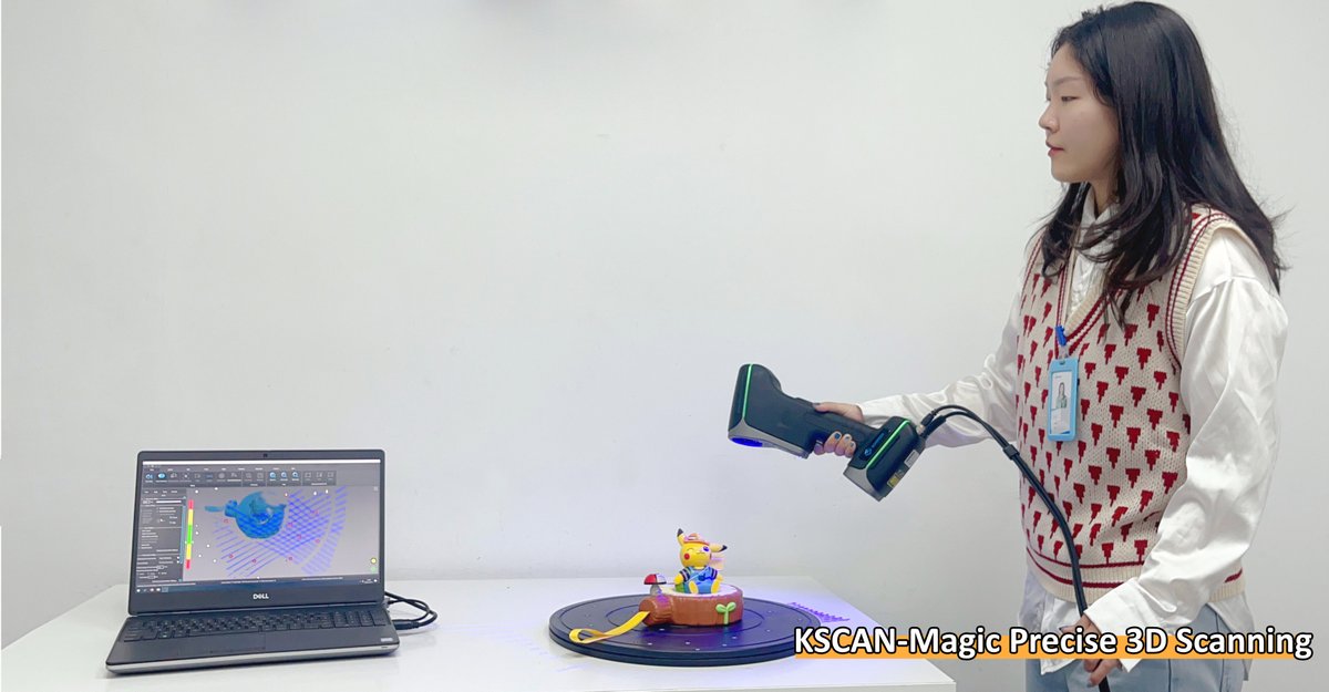 3DeVOK's tweet photo. 𝑳𝒆𝒕'𝒔 𝒈𝒐, 𝑷𝒊𝒌𝒂𝒄𝒉𝒖!
We 3D scanned the bottle using a #KSCAN-Magic 3D scanner to process and get the accurate STL 3D file. Taking more than 70 pictures, the realistic 3D model can be automatically mapped in iReal 3D #Mapping software.
#iReal3D #3dscanning #3dmodel https://t.co/vodwWoZq7g