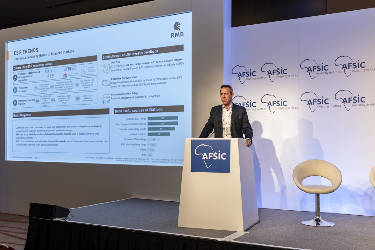 AFSICafrica's tweet photo. AFSIC 2022 was by far our best event yet! With swelling delegate numbers, high calibre speakers and exceptional sponsors, the conference was a great success. We've received glowing feedback all round that the event provided an unrivalled opportunity to network #afsic2022 https://t.co/N5J9ap4E0V