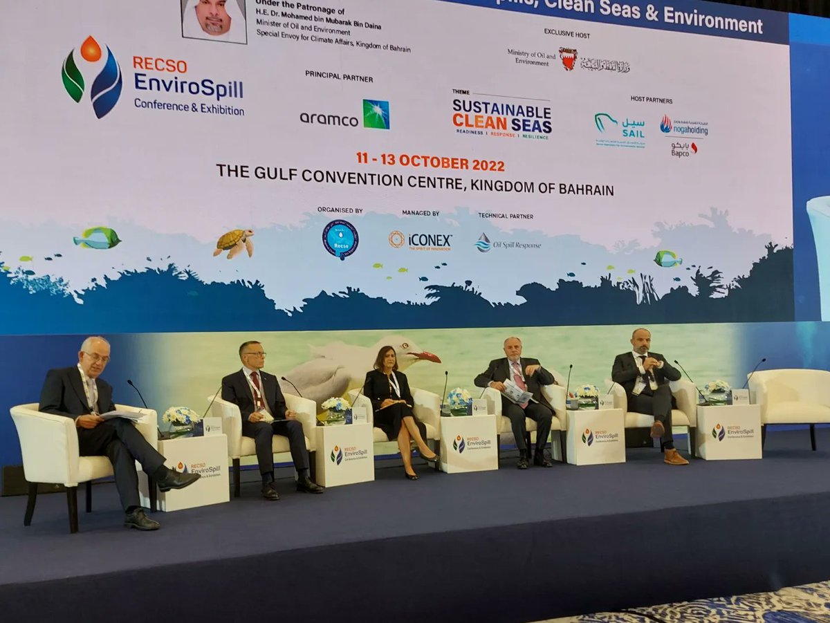 envirospill's tweet photo. #RECSOEnviroSpill2022 Leadership Panel Discussion
Theme: Oil Spill & Business Resilience
#recsoenvirospill2022 #readiness #response #resilience #sustainable #spilltechnology #marinelife #aquaenvironment #iconexglobal #iconex #offshorevessels #emergencyresponse #paneldiscussion https://t.co/BgDDgDTanU