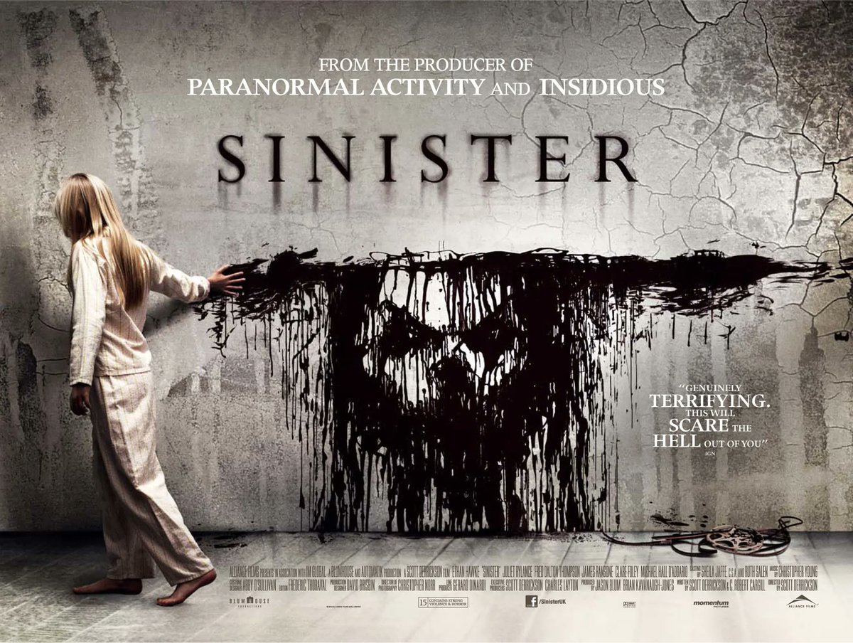 Happy 10th birthday SINISTER. What a wild ride. As I type this, I'm in London doing preproduction on my 6th film with Scott. It's hard to believe this thing has been out in the world for 10 years. None of this would have happened without Scott &amp; Jason believing in my nightmares.