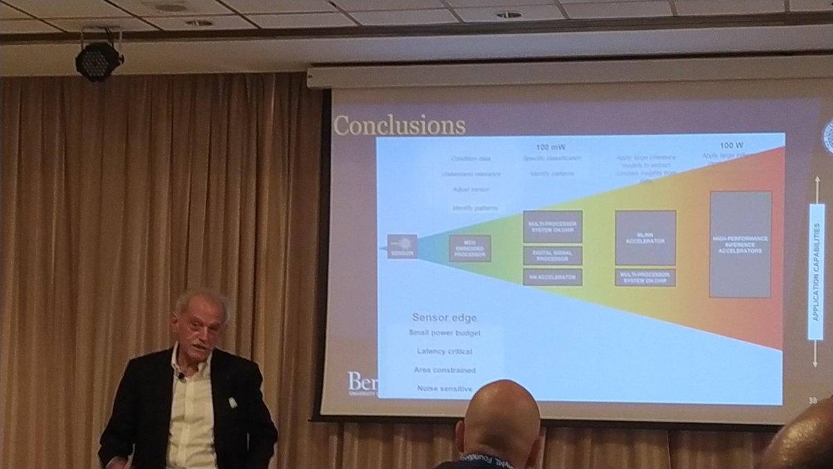 Starting day 3 at #TinyML EMEA Innovation Forum 2022 with the keynote by Alberto San Giovanni Vincentelli <a href="/UCBerkeley/">UC Berkeley</a>. Starting well! <a href="/tinyMLTalks/">tinyML</a> #NeuralNetworks #chips