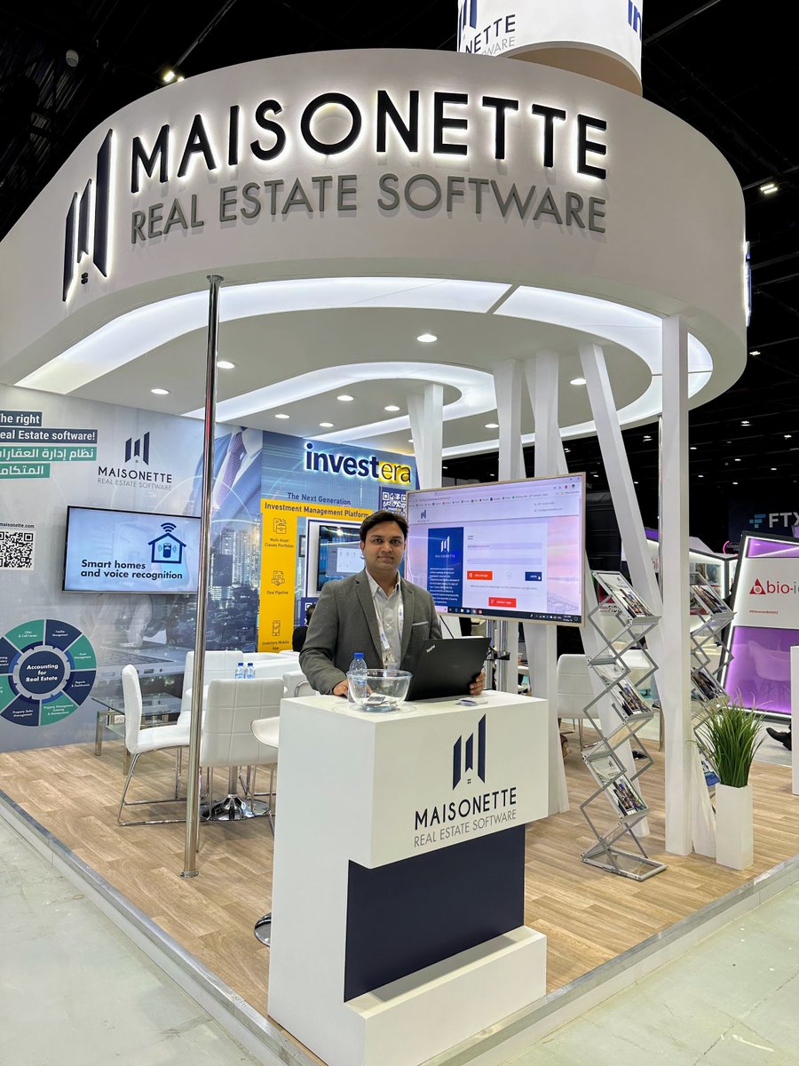 GoMaisonette's tweet photo. We are ready to welcome you for DAY 3 at #gitex2022 #dubaiworldtradecentre
Meet our #team at Zabeel Hall 5 - Stand J90 to learn more about Maisonette Real Estate Software

#GITEX #Dubai #technology #softwarecompany https://t.co/ilAdKdo7K8