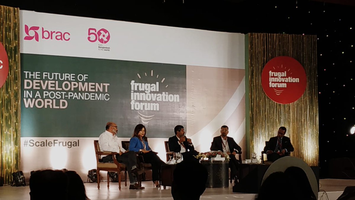 rubaiyath's tweet photo. Moderated the panel on Digital Financial Services in the Post Pandemic World at BRAC Frugal Innovation Forum today. Better product fit, wider access of the technologies and more efficient delivery system facilitated by agile regulatory system would be key to inclusion. https://t.co/5Lna1Qb1Xi