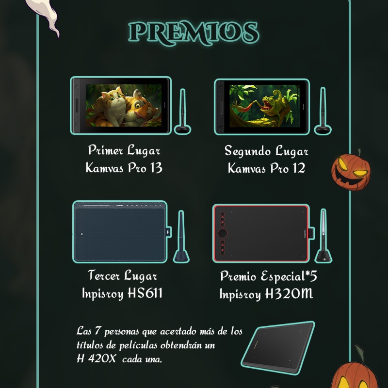 HuionEspanol's tweet photo. #HuionHalloweenTerror &amp; #HuionArtista

Concurso Internacional

Toma tu pincel y crea un dibujo relacionado con una película de terror

RT y seguir a  @HuionEspanol

Fecha:13 de octubre de 2022- 15 de noviembre de 2022

#Huion #huiontableta #huionevento #halloweencontest