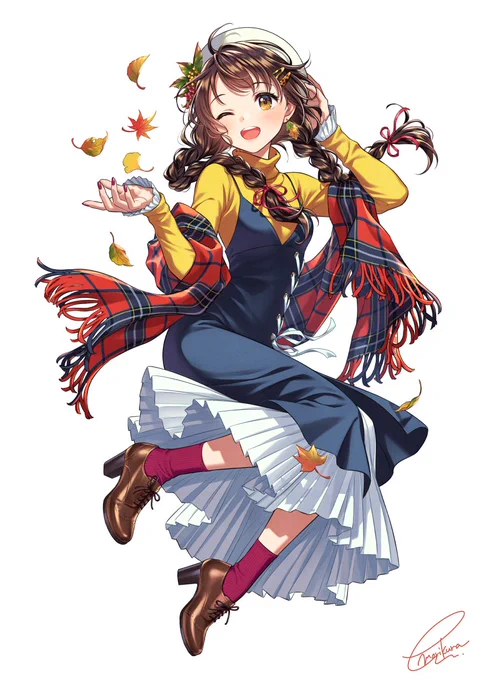 秋と舞う 