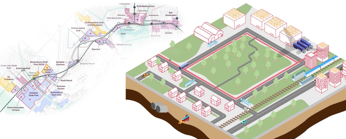 Hoe simuleer je keuzes voor gebiedsinrichting met behulp van een Digital Twin? Voor @SADC_NL hebben wij samen met Posad Maxwan een #DigitalTwin gebouwd van het gebied rondom Schiphol Amsterdam. De data komt rechtstreeks uit allerlei bronnen... Lees verder: bit.ly/3SWGCDd