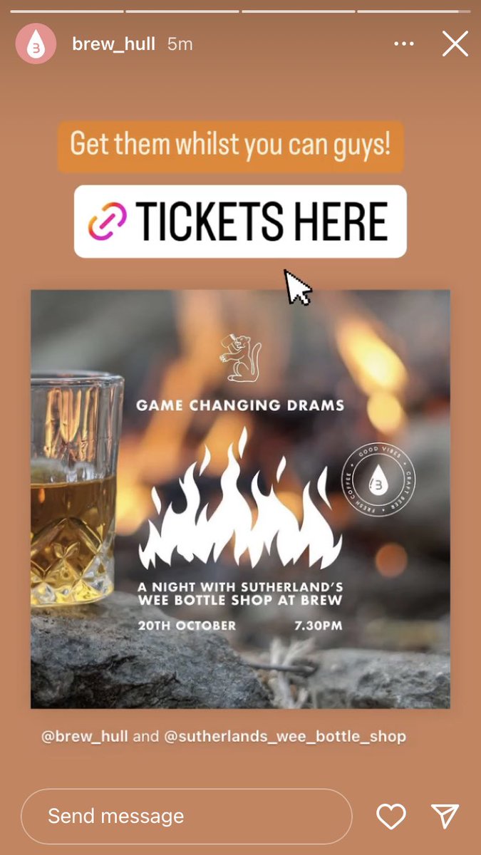 brenmccourt's tweet photo. #hull whiskey club #001 is coming to Brew_Hull •  76 Bond Street • 20th October! Limited tickets available ✌🏻

Tickets: ⬇️
https://t.co/bDnk0kBg2j https://t.co/8sNKQz19Mg