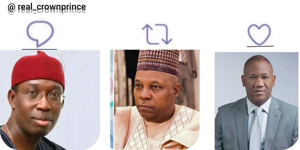 Among the following Vice President in the fort coming presidential election 
who is having your VOTE?

Remember the power of social media 💪

Yusuf Datti
Shettima
Okowa

Teni/River/Adamu/Peter Obi/Face ID/Tinubu/Buhari/Benin/Wike/Reno/Davido/Dubai/Big Wiz/INEC
#AsuuStrikeUpdate