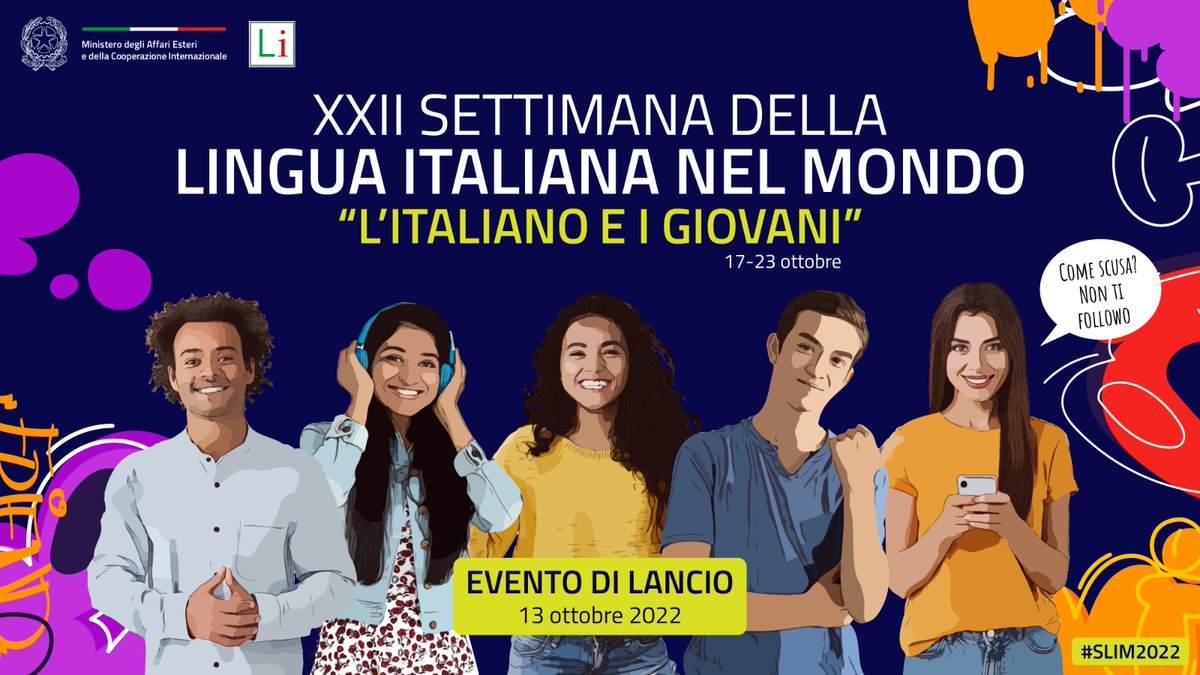 ItalyinMC's tweet photo. EVENTO DI LANCIO DELLA XXII SETTIMANA DELLA LINGUA ITALIANA

https://t.co/hiviPqhe9P https://t.co/Jbvav2djz9