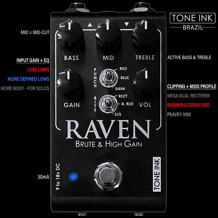 x_pedal's tweet photo. Tone Ink's Raven Brute & High Gain Distortion Pedal is a Killer Compact Triple Threat! - https://t.co/wlrwOoYAYe #toneinkbrasil #toneinkraven #ravenbruteandhighgain #highgaindistortion #metaldistortion #dualrectifier #peavey5150 #bognerecstasyred #guitarpedalx https://t.co/CcyKTuaqkz