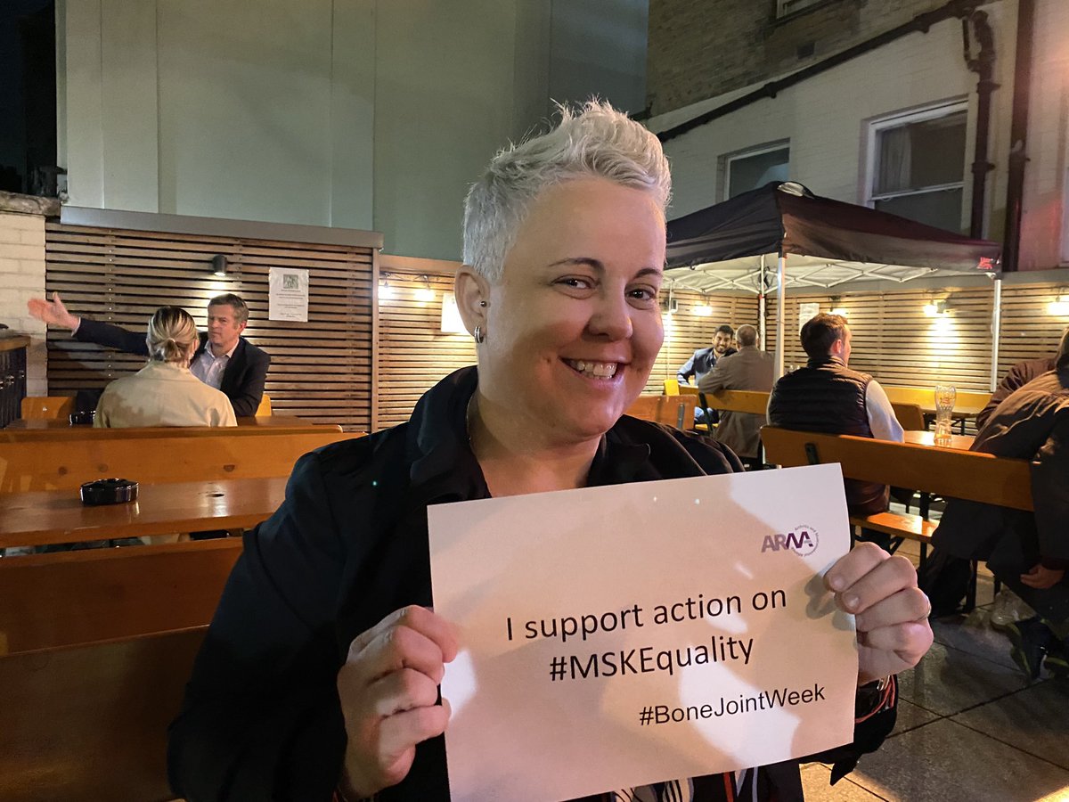 acserrao76's tweet photo. I support action on #MSKEquality
#BoneJointWeek #BestMSKHealth #MSKLeg #MSK @WeAreARMA @SueBrownSB https://t.co/9Be9Xv3qiJ