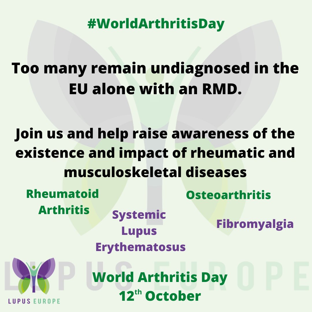 Arthritis is the swelling & tenderness of one or more joints and it’s an illness that comprises many conditions that affect the joints, tissues around the joint, & other connective tissues: lupus, rheumatoid arthritis and osteoarthritis, to name a few
#WorldArthritisDay #WAD2022