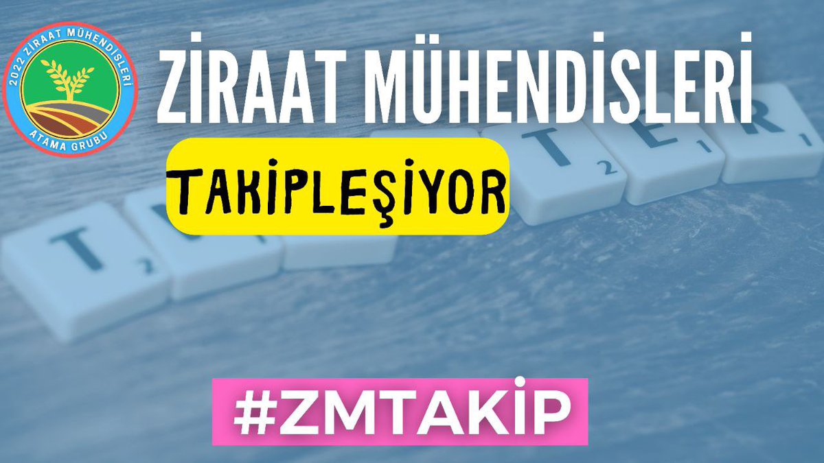 Kpss2022ZM's tweet photo. Ziraat mühendisleri takipleşiyor  

Etkinliklerde etkileşimleri arttırmak için  takipleşelim hocalarım

#ZMTakip https://t.co/HiSGR9w0FX