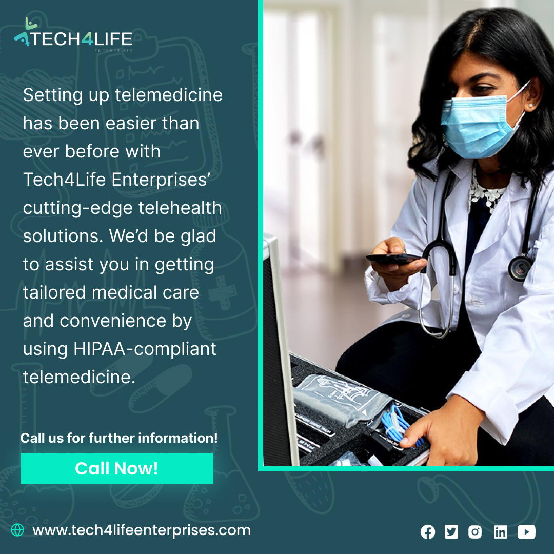 Tech4Life1's tweet photo. Setting up telemedicine has been transformed through Tech4Life Enterprises’ cutting-edge telehealth solutions.
#telemedicine #telehealth #Tech4Life #Tech4Lifeenterprises https://t.co/ZxIAAV1EeY