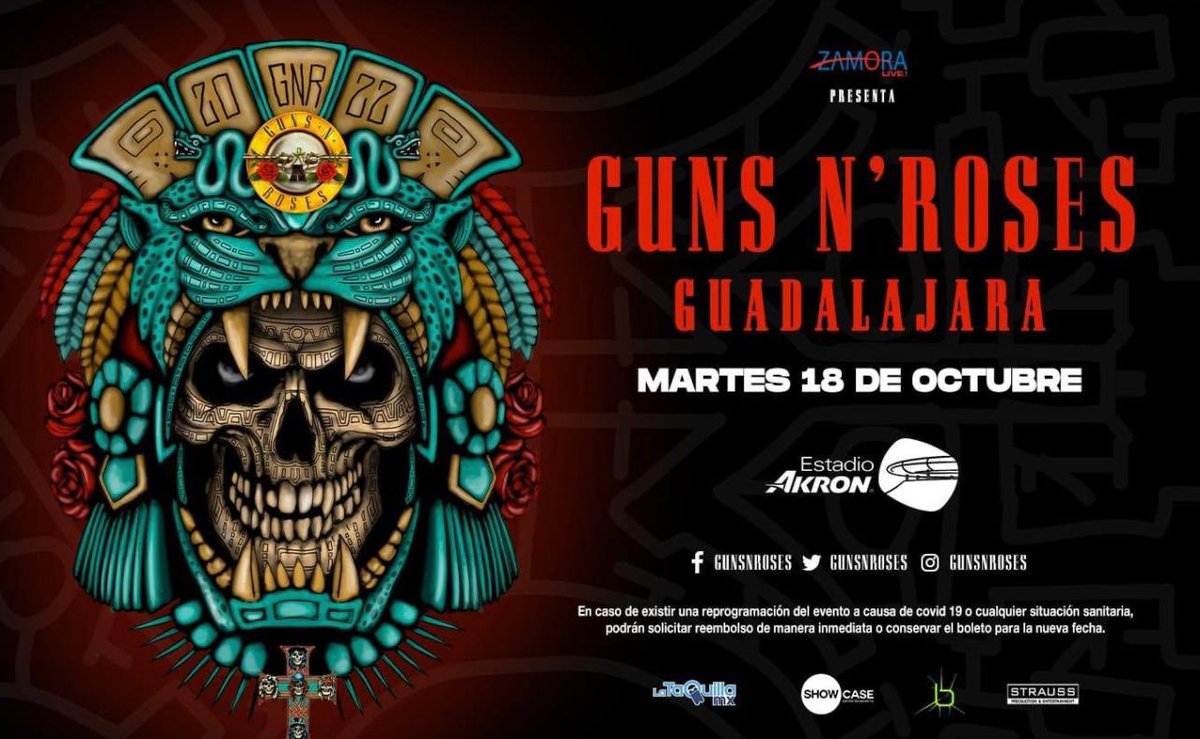 OmarRodriguezMx's tweet photo. Todo listo. Nos vemos este martes en #guadalajara para el concierto de @gunsnroses con la actuación especial de #Molotov Gracias @zamoralive1 por hacerlo posible! https://t.co/ybuJHDuNcS