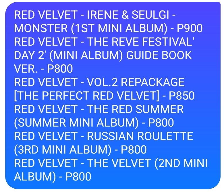 unnieshopmnl18's tweet photo. #USMupdate
Seulgi 28 Reasons - arrived at 🇰🇷 address.
Accepting orders for the ff RV albums (until today only)
Please DM to reserve!! https://t.co/oH3JYiBX64
