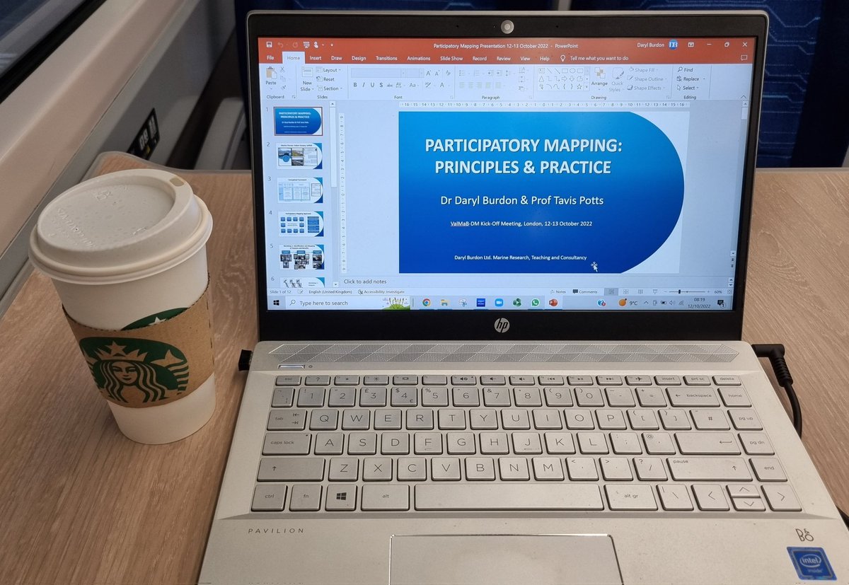 DarylBurdon's tweet photo. An early start today. Heading to London for the kick-off meeting for our @NERCscience #EconomicsofBiodiversity project led by @NicolaBeaumon17 @PlymouthMarine. Looking fwd to 2 productive days of discussion. #ParticipatoryMapping #EcosystemServices #NaturalCapital #DarylBurdonLtd https://t.co/9bAhLVgccK