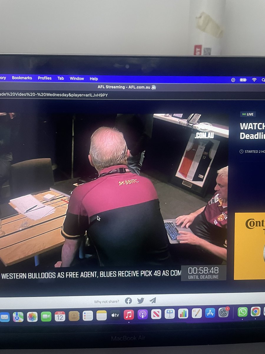 I knew we were doing big business at the trade table. Lions bought some memorabilia off us for a big price.