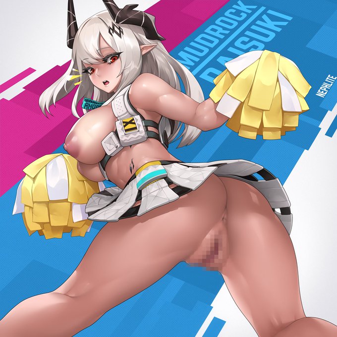Cheergirl Mudrock (マドロック 泥岩) NSFW ver.#明日方舟 #Arkngihts #cheer #チア #nsfw 