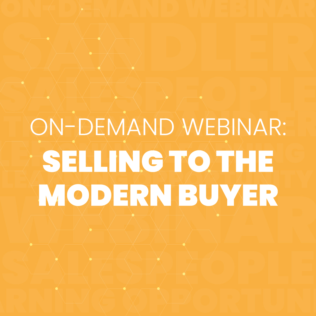 "The modern buyer doesn’t operate the same way as they did 20 years ago – or even 10 years ago – so your selling philosophy should adapt to suit. 

Our on-demand webinar walks through the 4 steps of the modern buyer’s journey. Access the recording today: hubs.la/Q01pk9Jb0