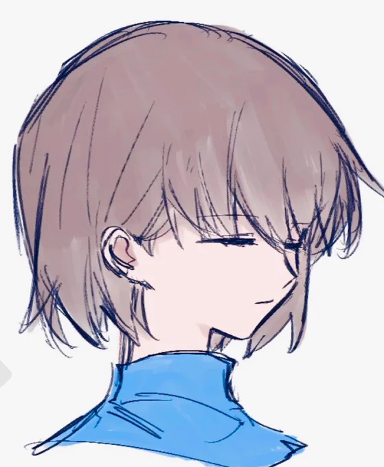 cf男女描き分け練習、、 