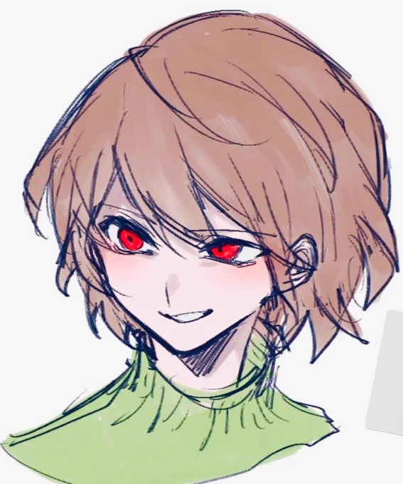 cf男女描き分け練習、、 
