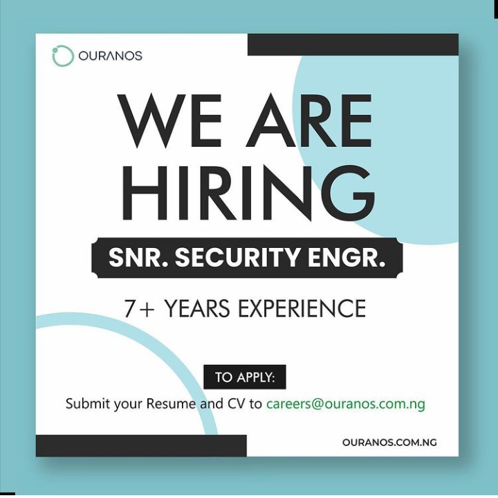 seyithemie's tweet photo. #TechVacancy
1. Network Engineer
2. Sales Manager
3. Cyber Security Engineer
5. Snr. Security Engineer
Apply 👇 https://t.co/CPjnDtw7P1