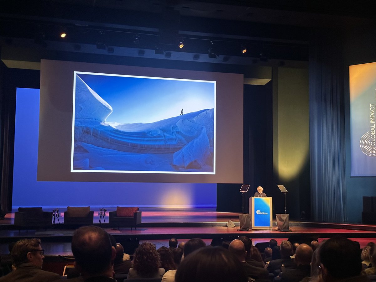 Why are we here? 

It is our moral imperative. 

We are now on the edge - we have no choice but to face climate &amp; humanitarian crises courageously. <a href="/willsteger/">Will Steger</a> #GIINForum22 @theGIIN