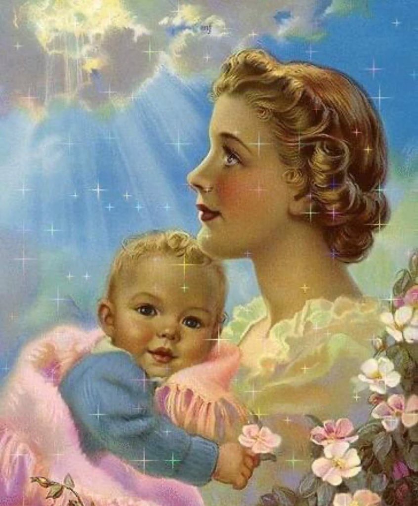 Анимация мать и дитя