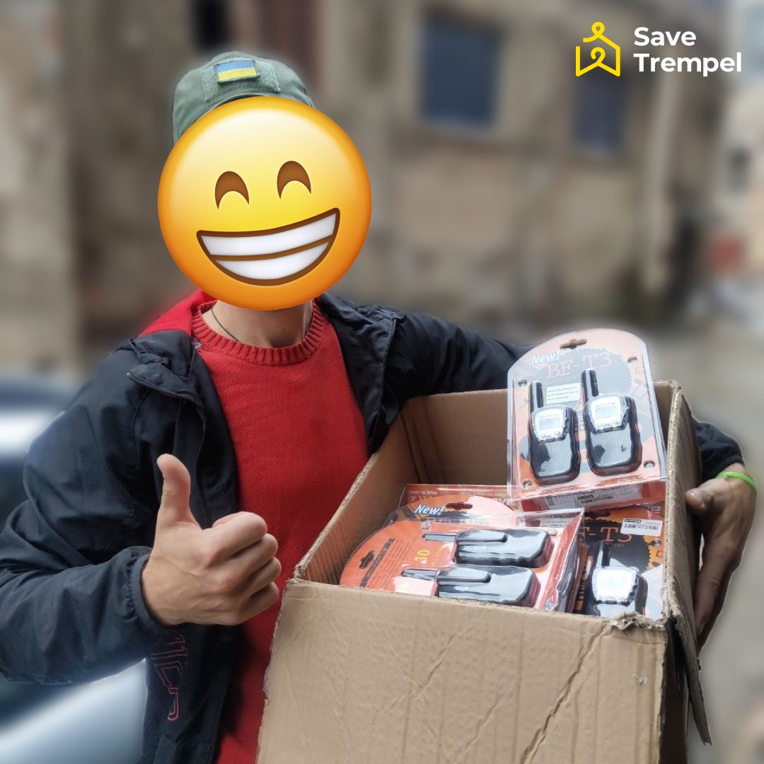 SaveTrempel's tweet photo. Large gear for OOS
- Jackets - 6 pcs.
- Pants - 4 pcs.
- RADIOTELEFON BAOFENG T-388 radios - 14 pcs.
- Thermal imaging cameras - 2 pcs.
- Block of multi-channel rapid charging BanderaPower 180S - 1 pc.
- Burkas - 30 pairs 
- Shampoo gels - 6 boxes
Our PayPal: Pavel.obod@gmail.com https://t.co/NQOcF0kYnl