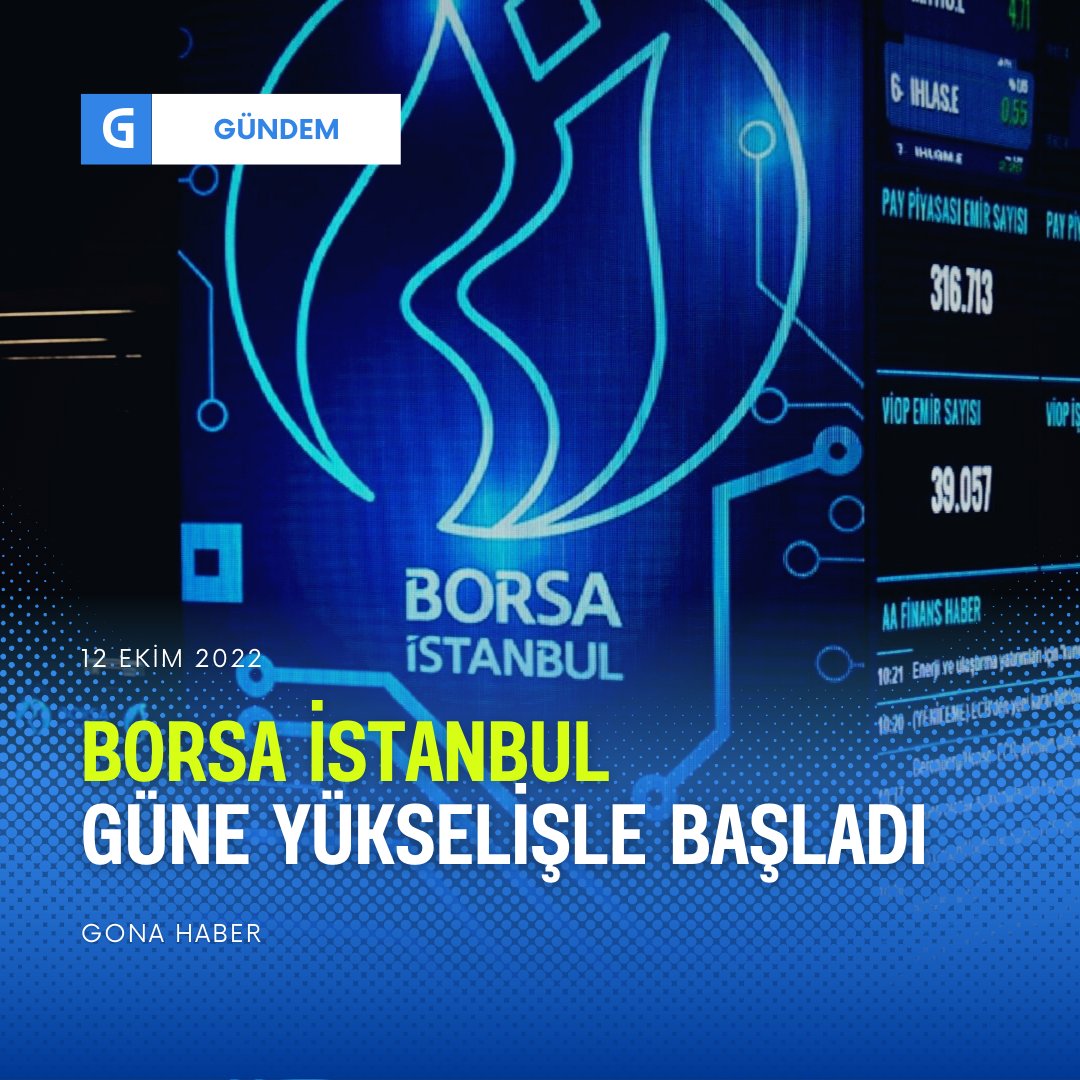 Açılışta BIST 100 endeksi, önceki kapanışa göre 14,88 puan ve yüzde 0,42 değer kazanarak 3.586,43 puana yükseldi. #borsa #ekonomi #para #ordu #istanbul