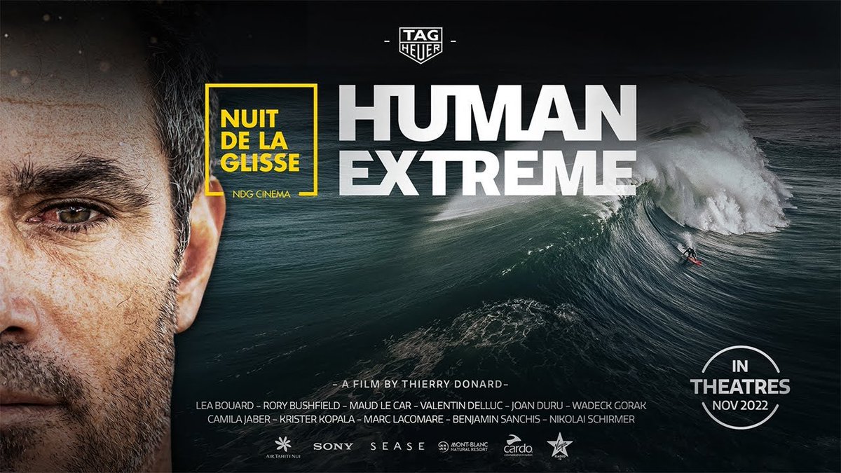 Le nouveau film de sports extrêmes Nuit de la Glisse/NDG Cinema débarque en novembre dans les salles obscures !
J'ai déjà ma place et vous ? 🔥🤘

Lien vers mon billet de blog : nicolas-arquin.com/2022/10/11/hum…

#surf #ski #snowboarding #actionsports #sports #sportsextremes