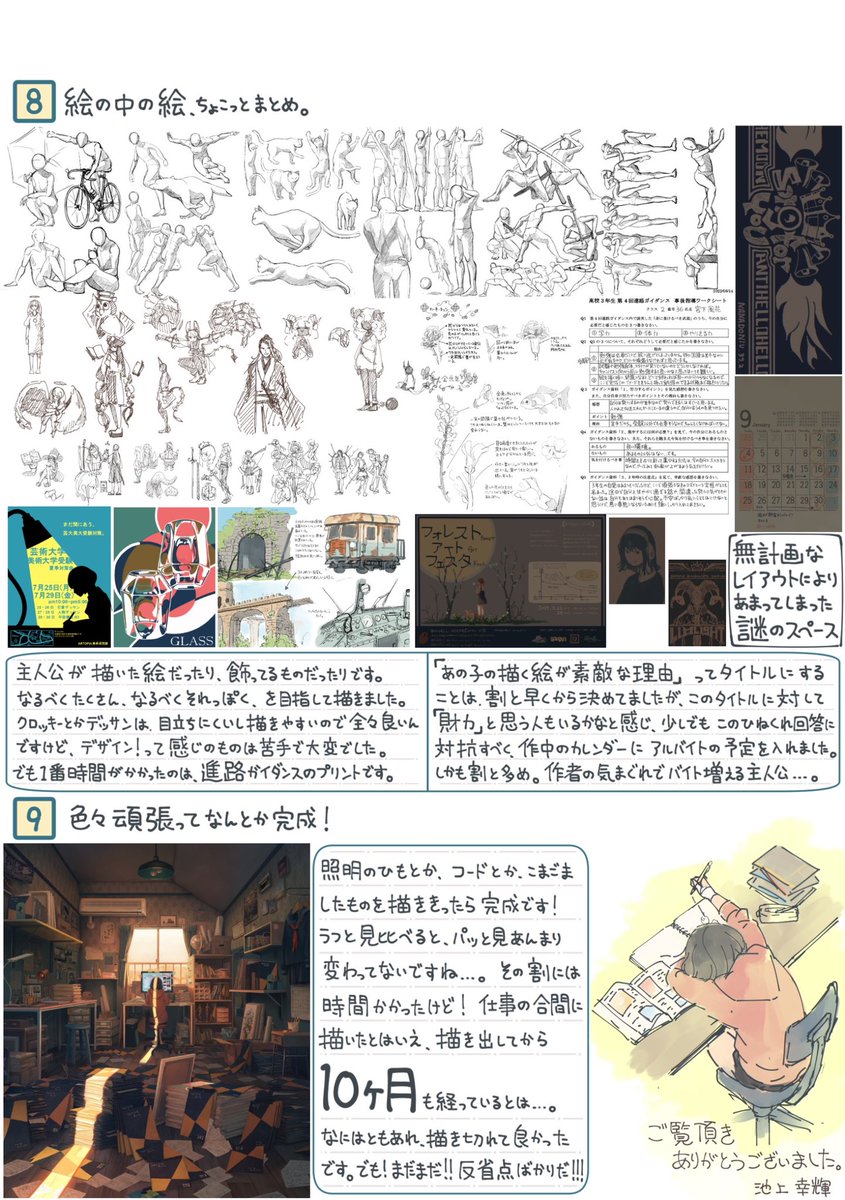 絵の作業工程を、日記の感覚でまとめました。
暇すぎる人向け。 