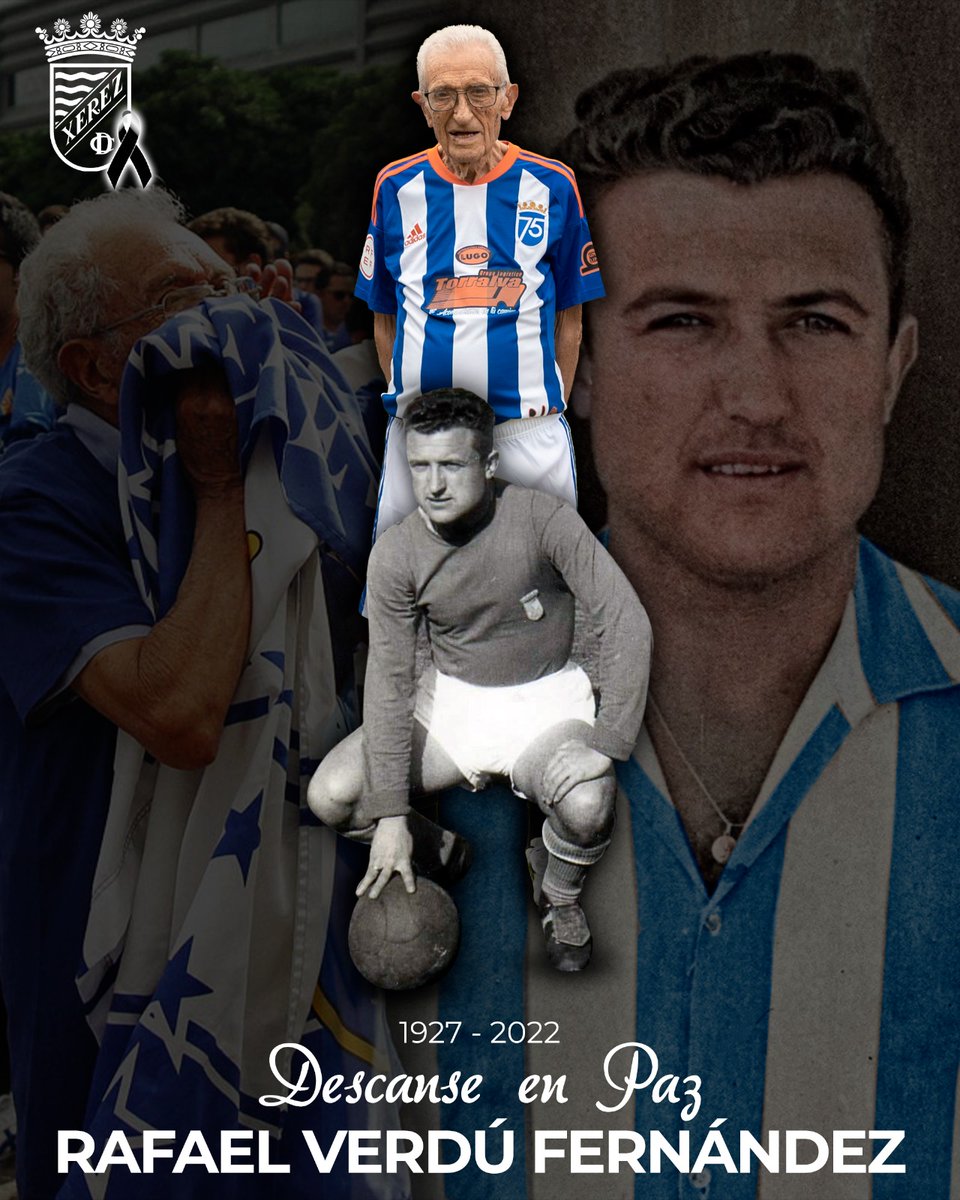 XerezCD_OFICIAL's tweet photo. ⚫ El cielo es más 𝗮𝘇𝘂𝗹 que nunca. Fallece 𝗥𝗮𝗳𝗮 𝗩𝗲𝗿𝗱𝘂́.

🙏🏻 El #Xerez muestra su máximo pesar y traslada su más sentido pésame a sus familiares, amigos y allegados. 

🕊️ Sabemos que nuestro 𝗽𝗿𝗲𝘀𝗶𝗱𝗲𝗻𝘁𝗲 𝗱𝗲 𝗵𝗼𝗻𝗼𝗿 nos seguirá guiando.

Descanse en paz. https://t.co/ufMIPAXbuS